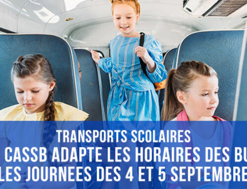 Urgent : adaptation des horaires pour les journées du 4 et du 5 septembre  2023