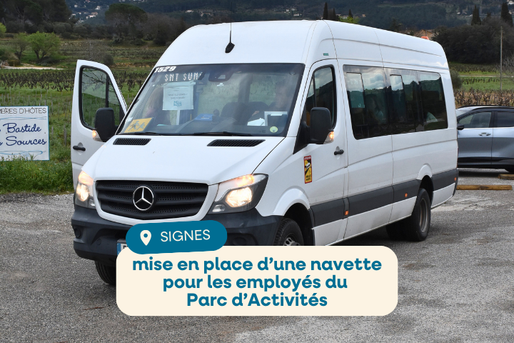 une navette test vers la ZA de Signes
