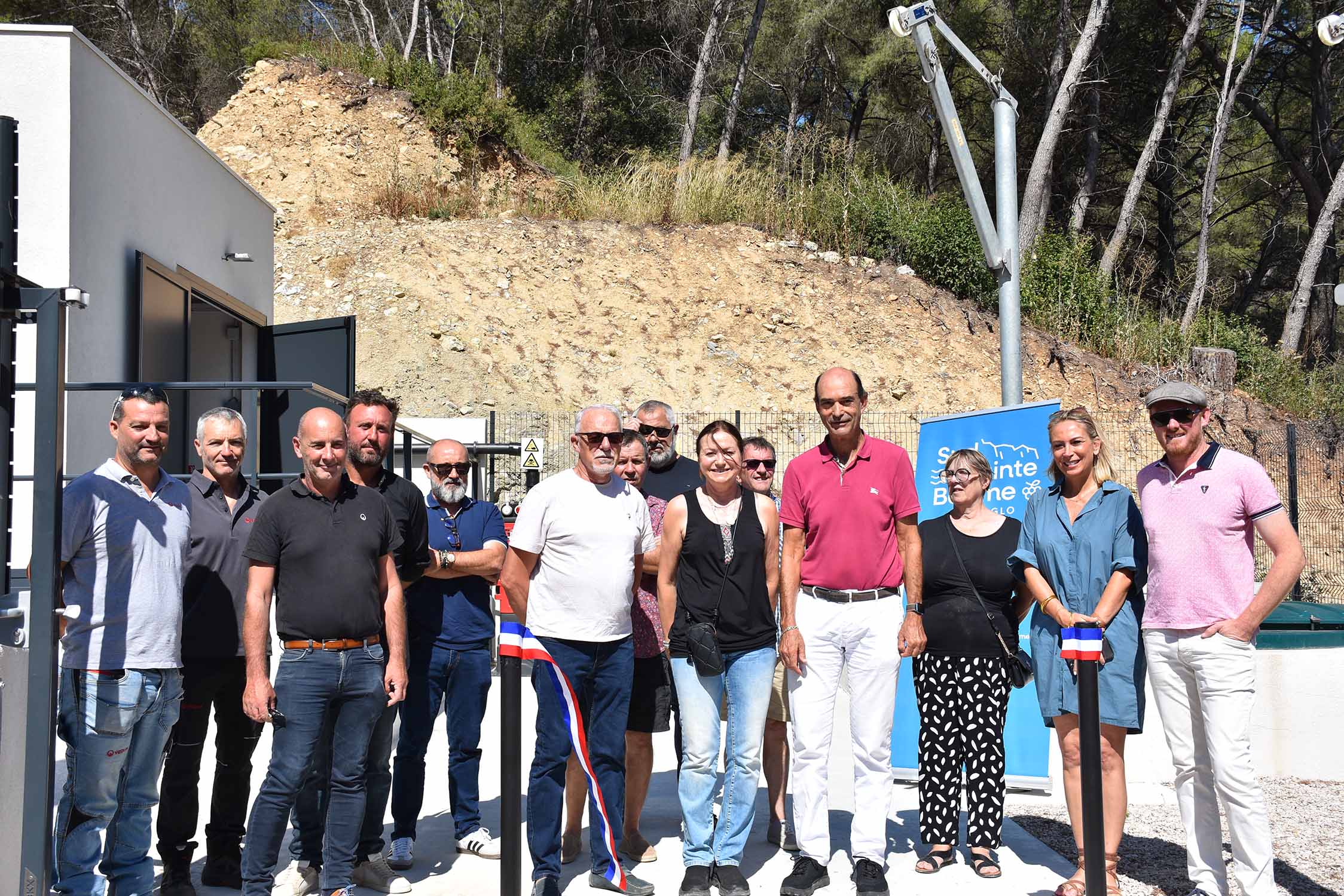 inauguration du poste de relevage des eaux usées à Evenos