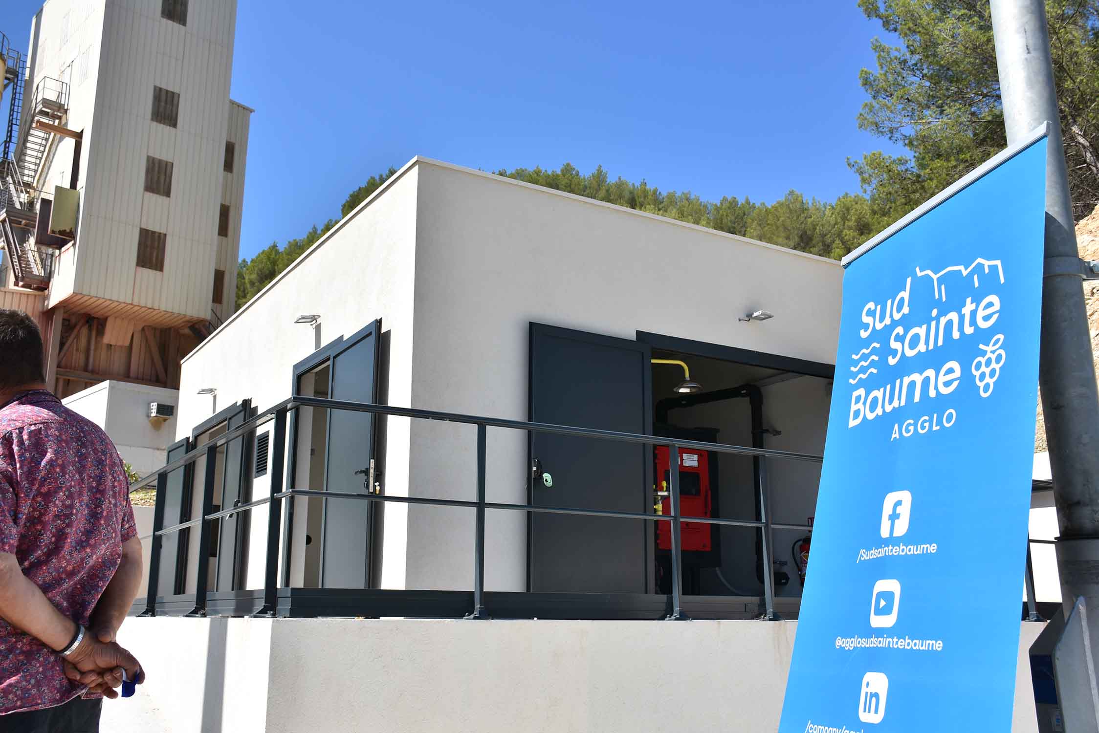 inauguration du poste de relevage des eaux usées à Evenos