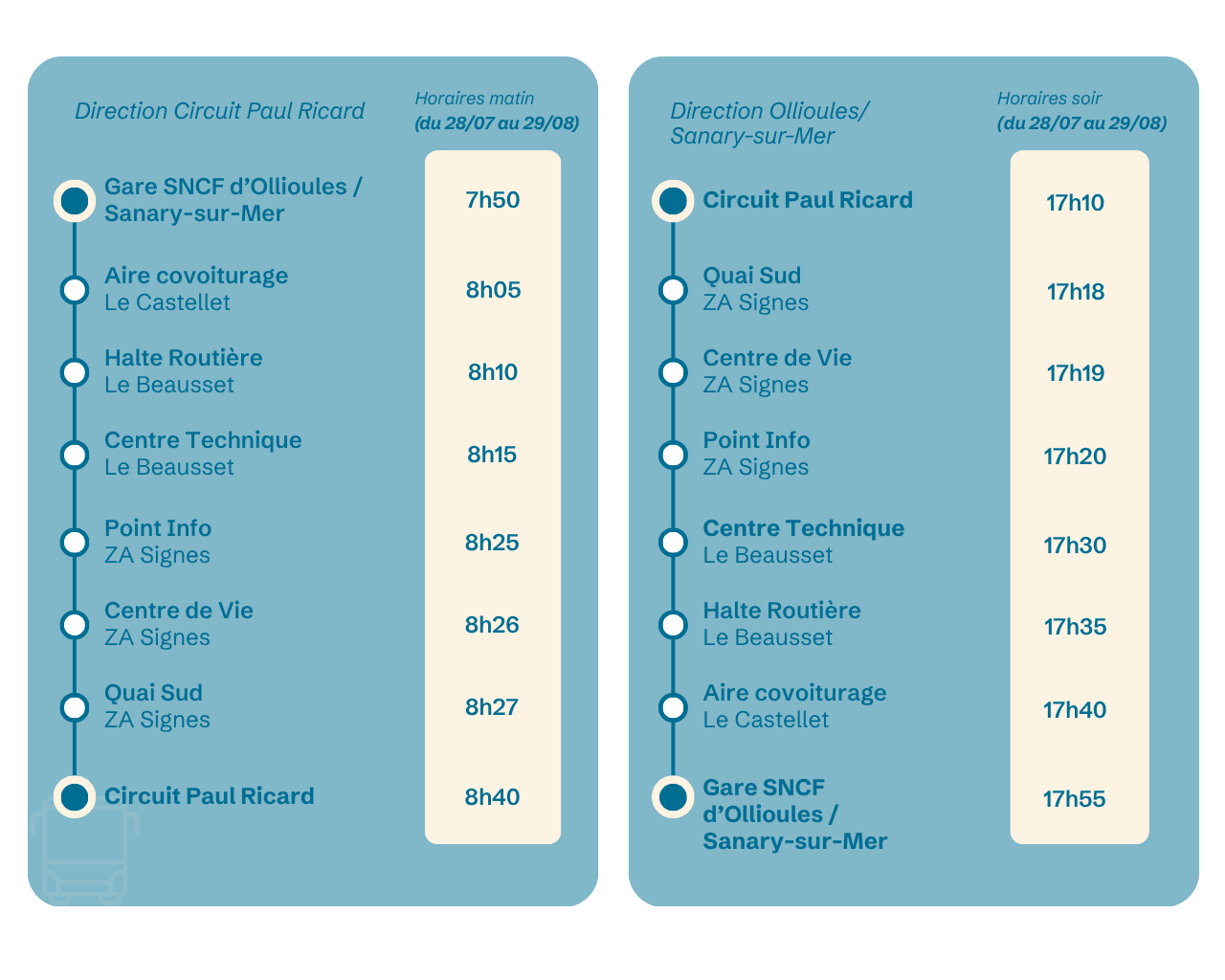 horaires ete 2025 navette sanary signes horaires ete 2025 navette sanary signes