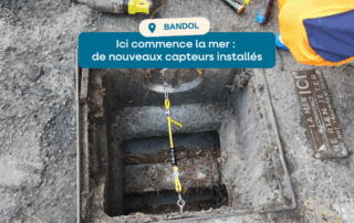 Capteurs installés à Bandol dans le cadre de l'opération Ici commence la mer