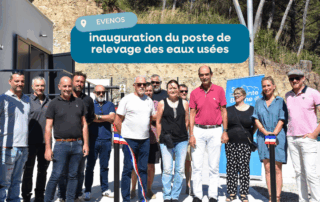 inauguration du poste de relevage des eaux usées à Evenos
