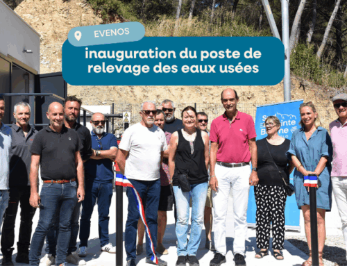 Inauguration du poste de relevage des eaux usées à Evenos