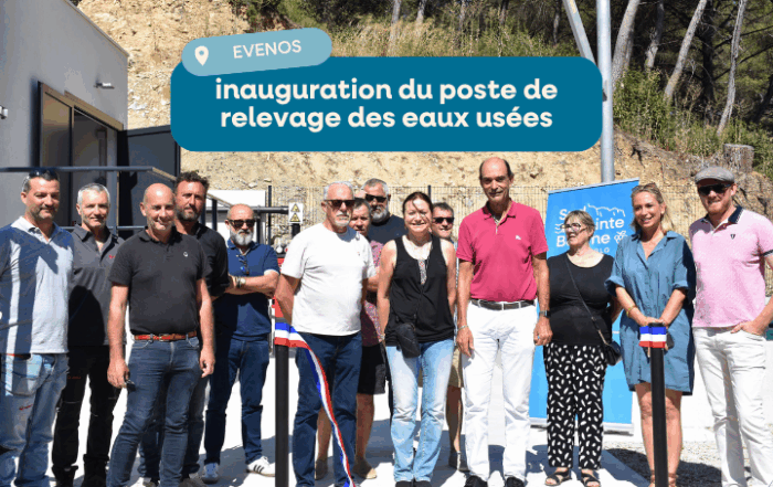 inauguration du poste de relevage des eaux usées à Evenos