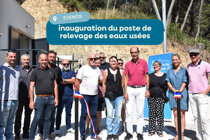 inauguration du poste de relevage des eaux usées à Evenos