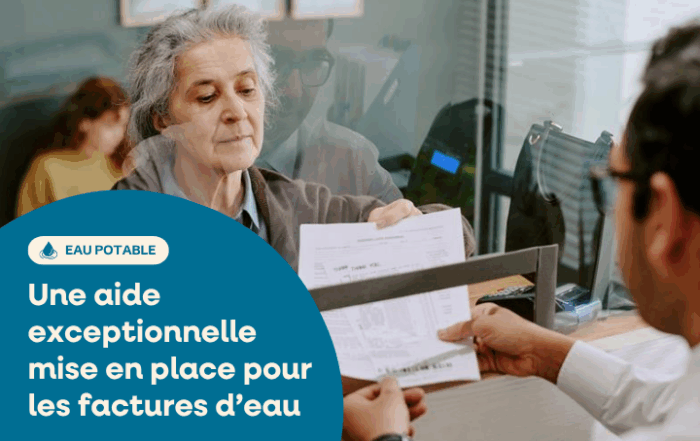 Une aide mise en place pour les factures d'eau