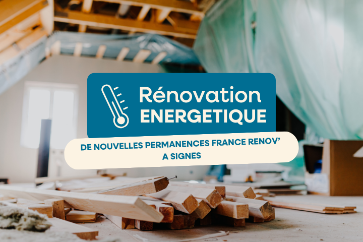 Nouvelles permanences France Renov à Signes