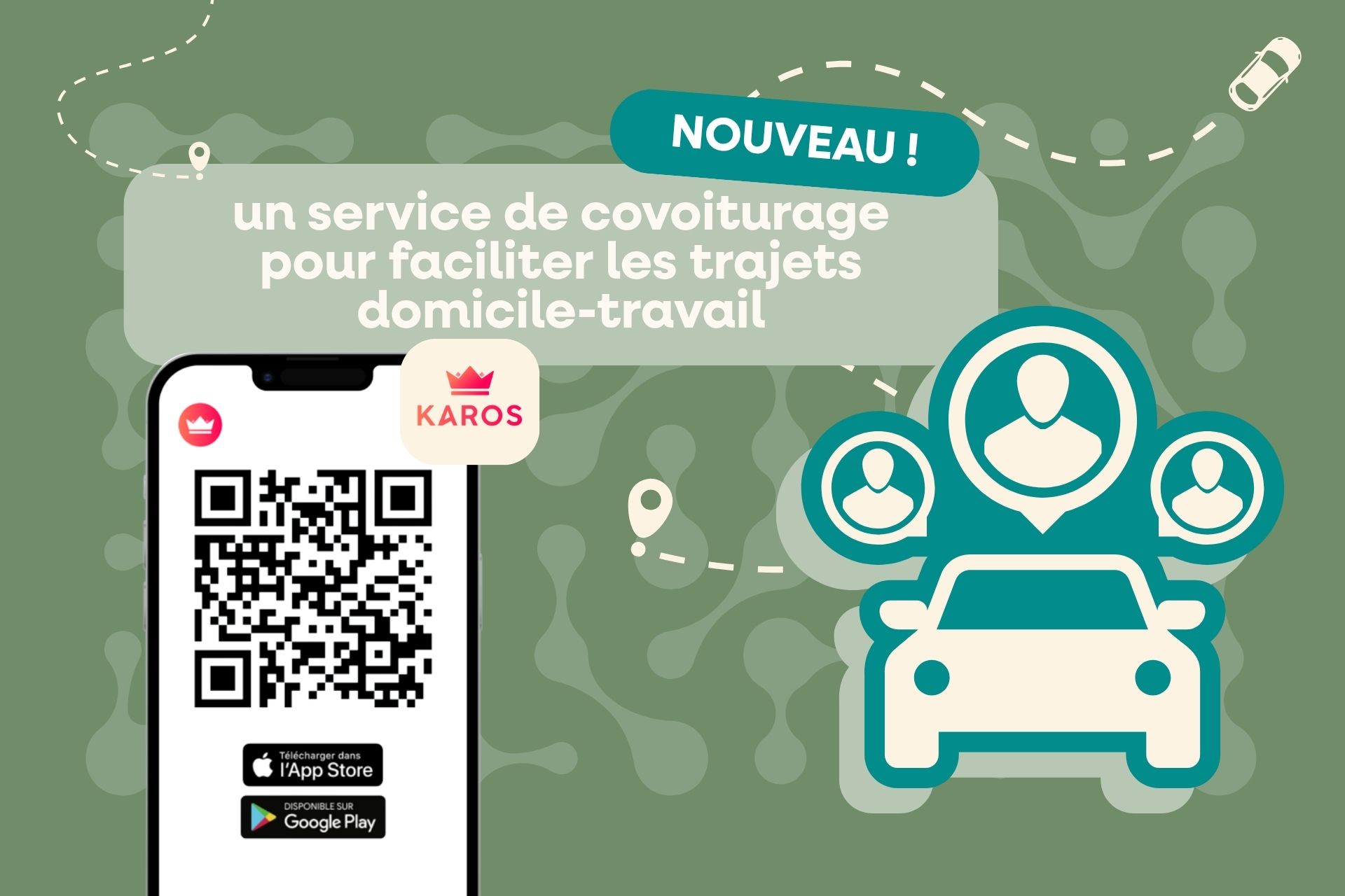 Karos, nouveau service de covoiturage sur le territoire
