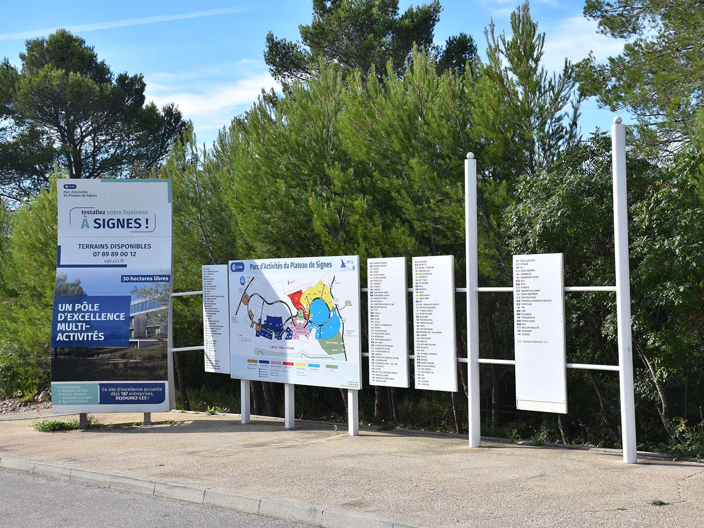 parc d'activités du plateau de signes