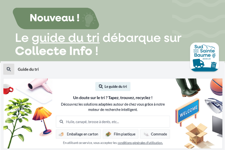 le guide du tri débarque sur Collecte Info