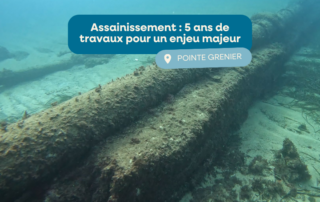 travaux de l'émissaire de la Pointe Grenier