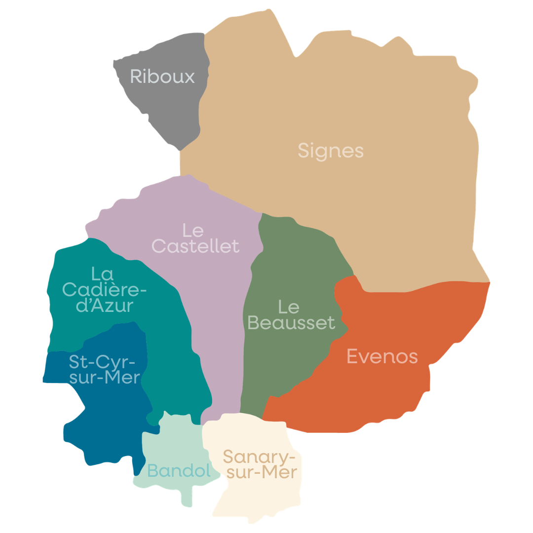 cartographie des communes sud sainte baume
