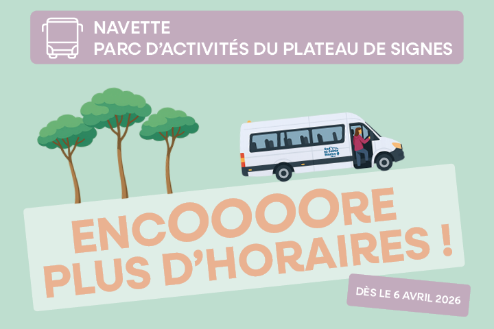 nouveaux horaires navette signes