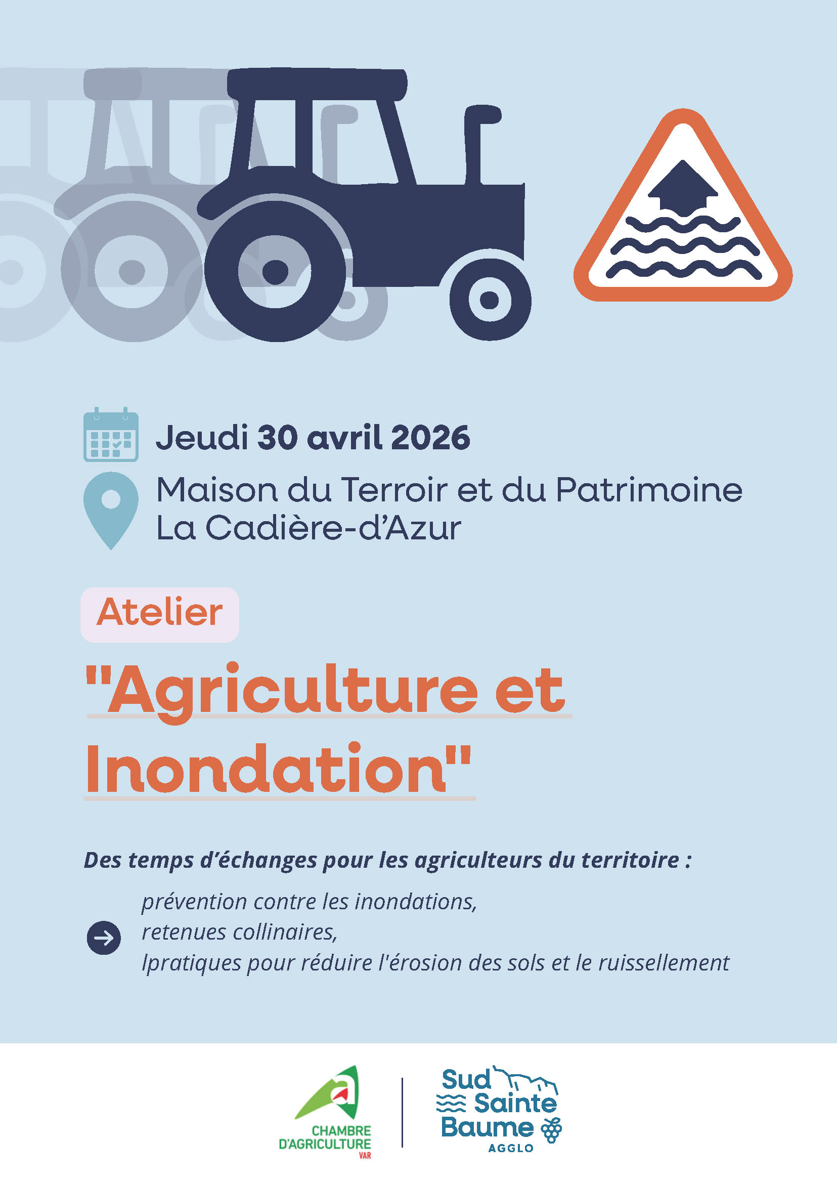atelier agriculture et inondation - 30 avril 2026 à la MTP