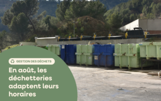 adaptation horaires déchetteries été 2026