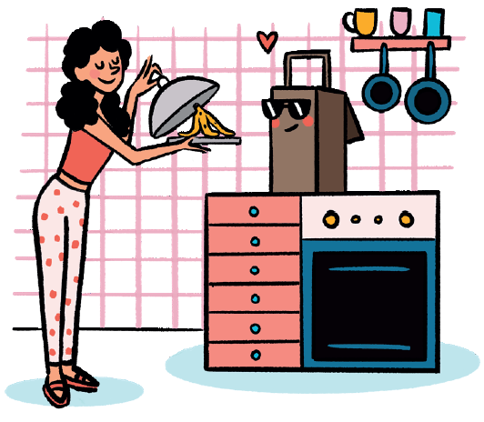 tri des biodéchets dans la cuisine