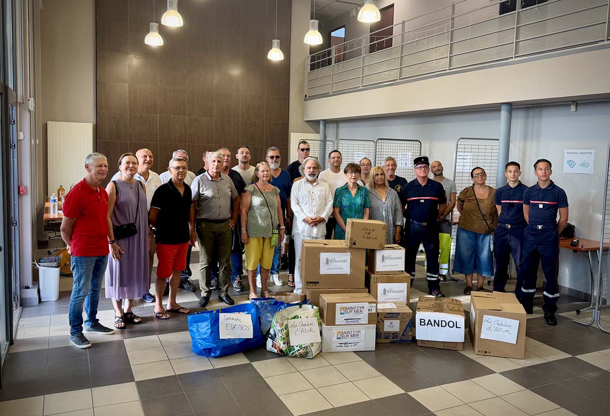 Collecte solidaire en soutien aux sinistrés des feux du Haut-Varv