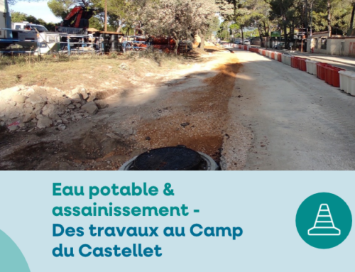 Camp du Castellet : des travaux d’extension des réseaux d’eau et d’assainissement
